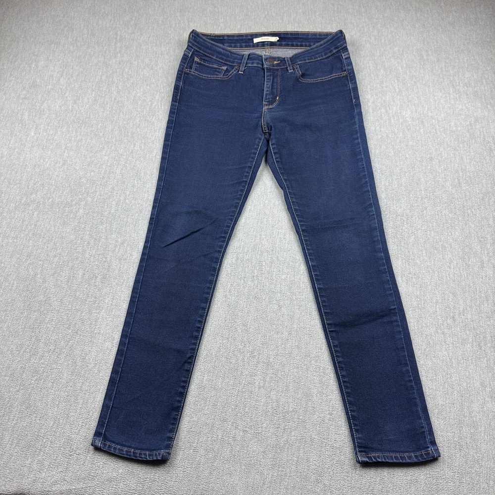 Levis Jeans Womens 28x27 Blue 711 Skinny Denim‎ Stretch Mid Rise Classic Cotton